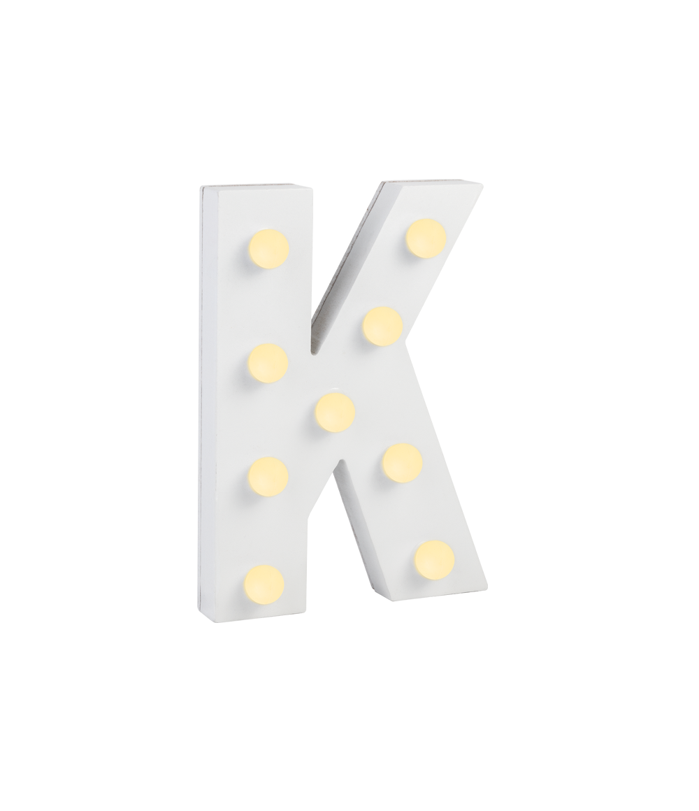 Licht Letter K