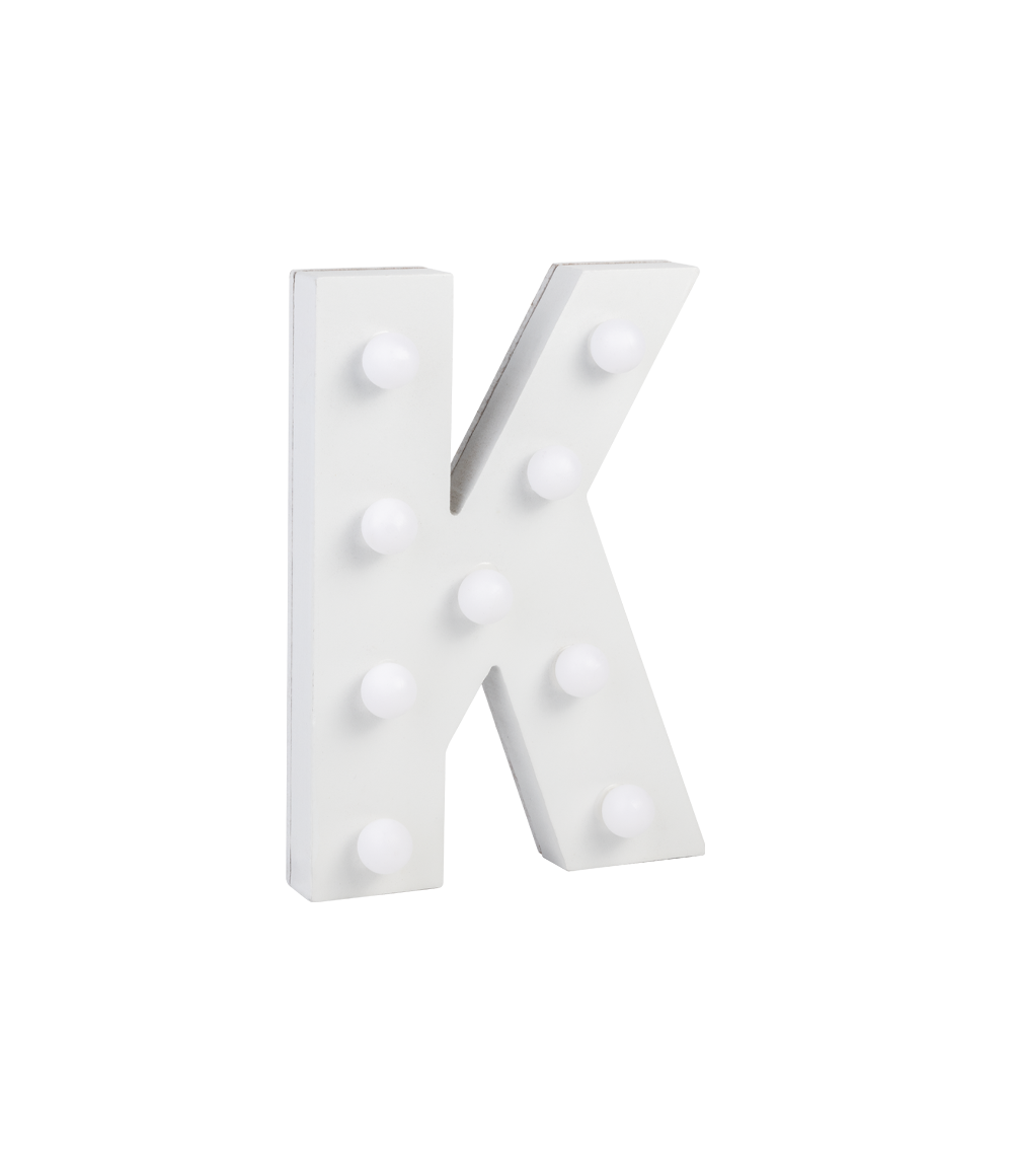 Licht Letter K
