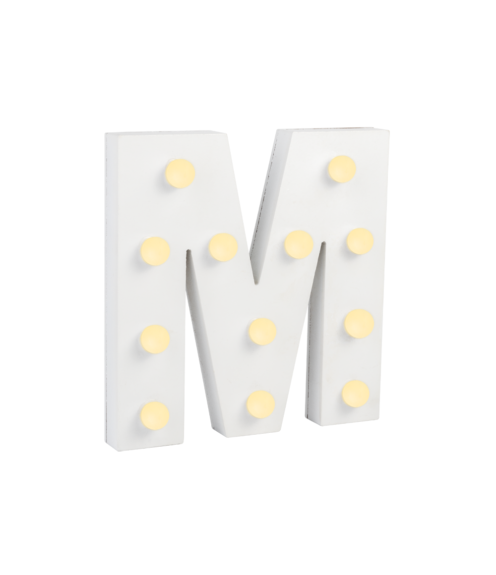 Licht Letter M