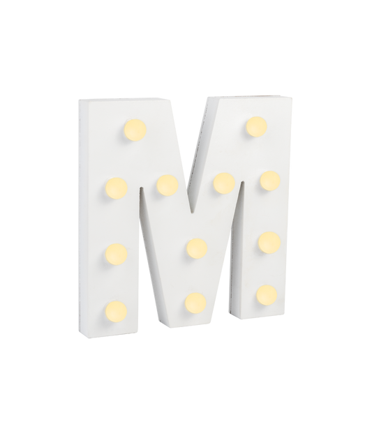 Licht Letter M