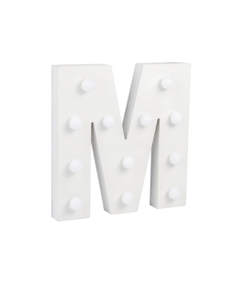 Licht Letter M