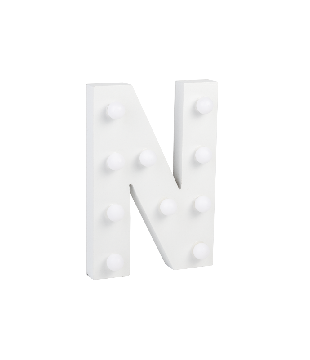 Licht Letter N