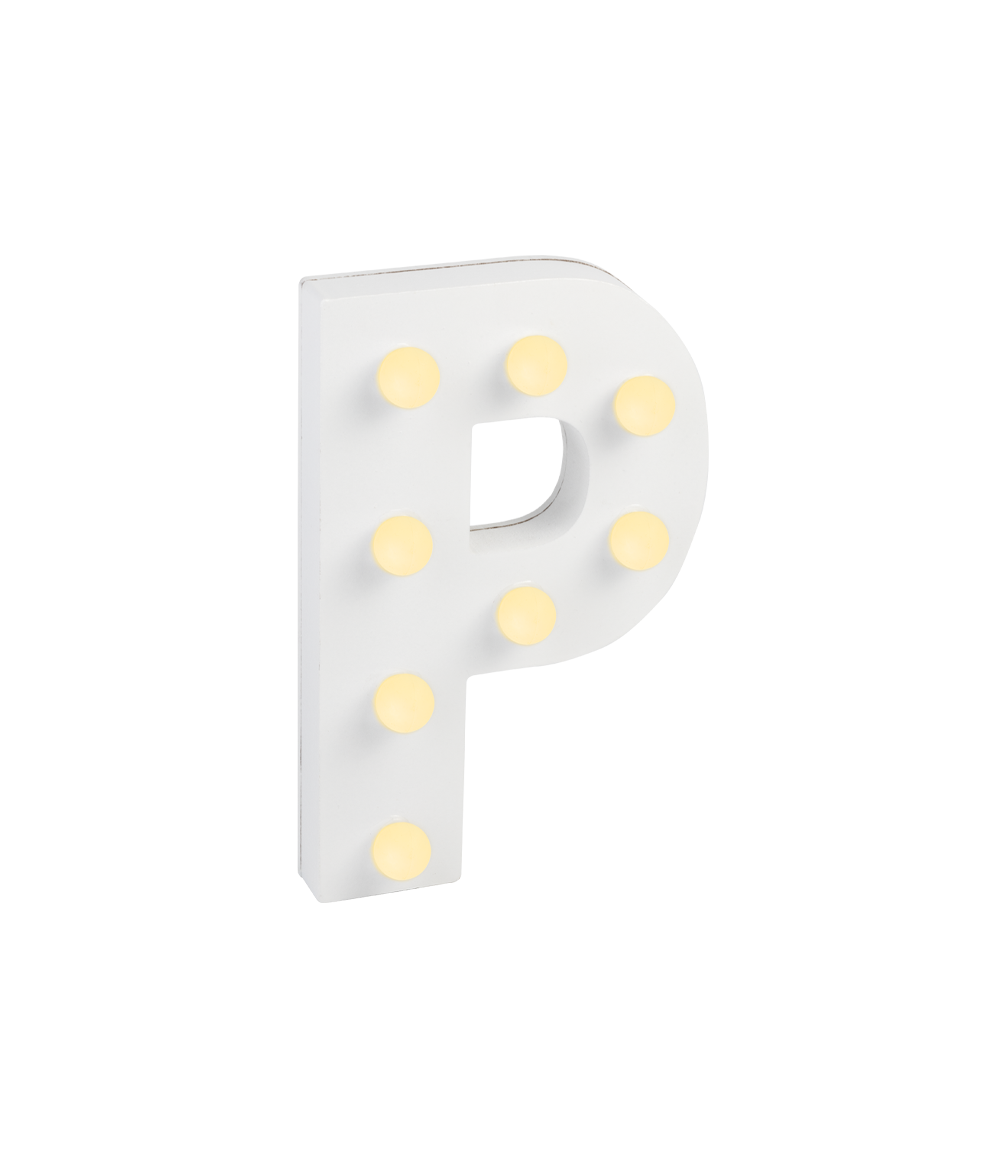 Licht Letter P