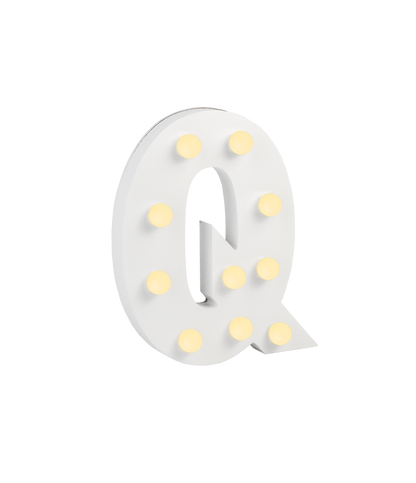 Licht Letter Q