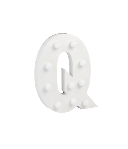 Licht Letter Q