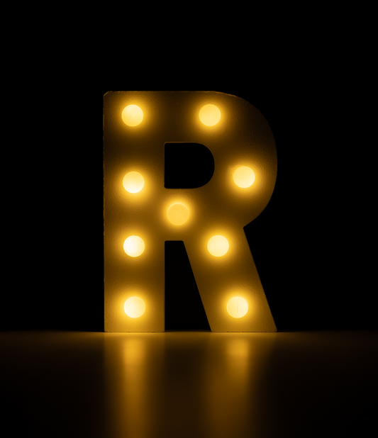 Licht Letter R