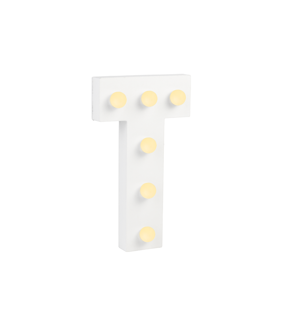 Licht Letter T
