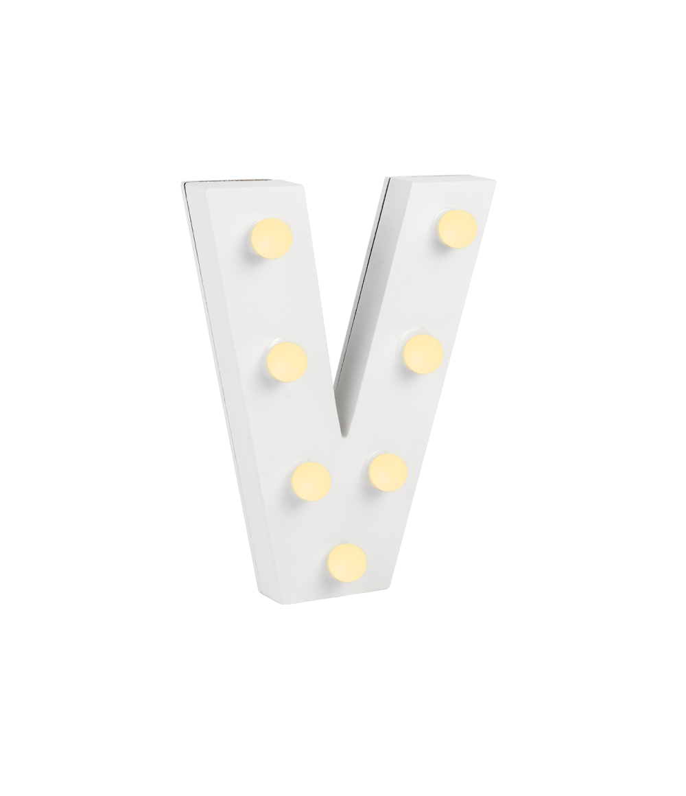 Licht Letter V