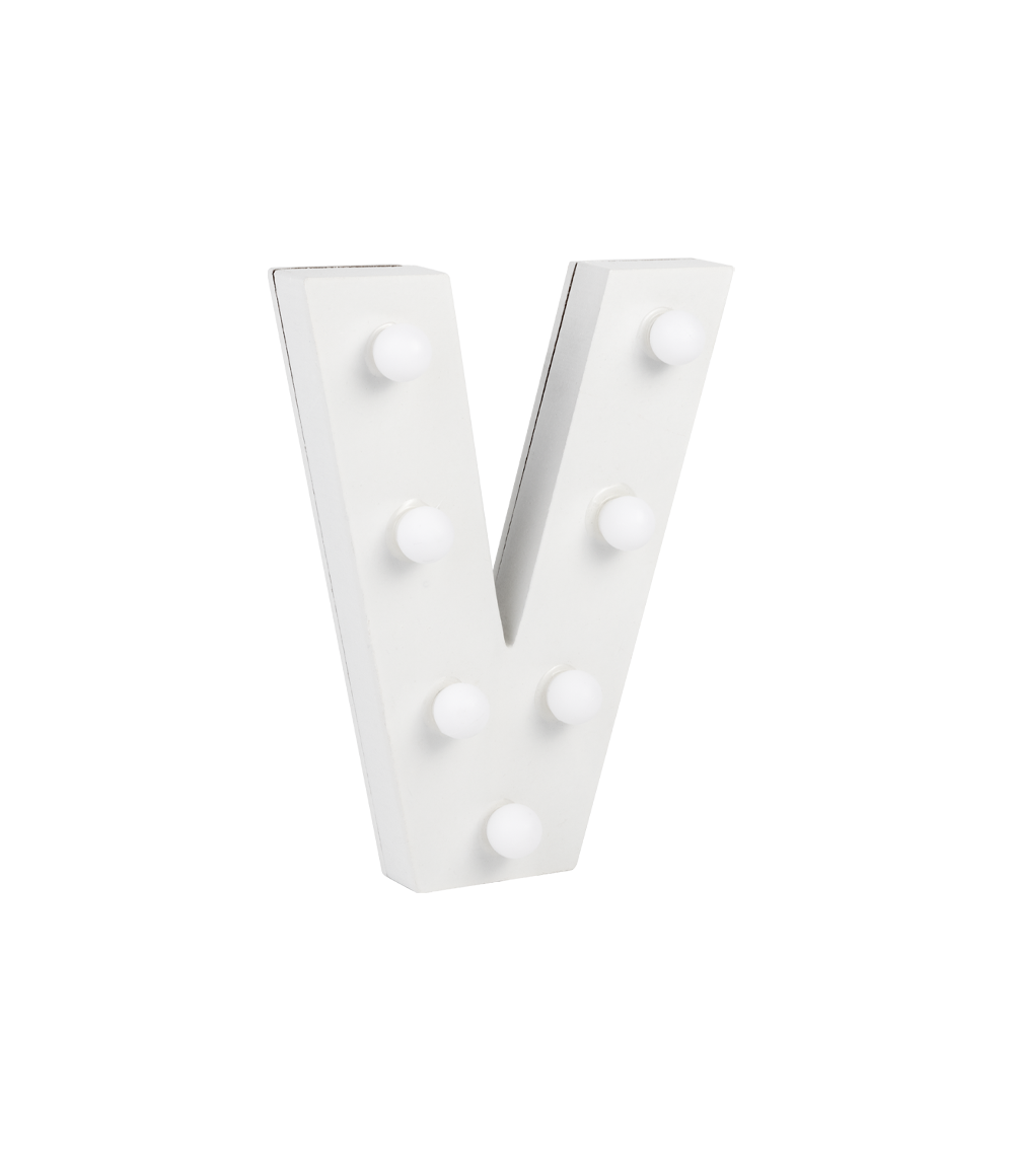 Licht Letter V