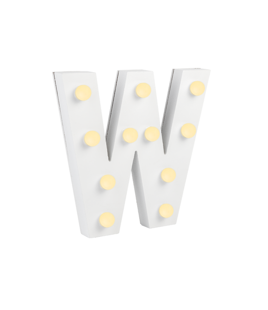 Licht Letter W