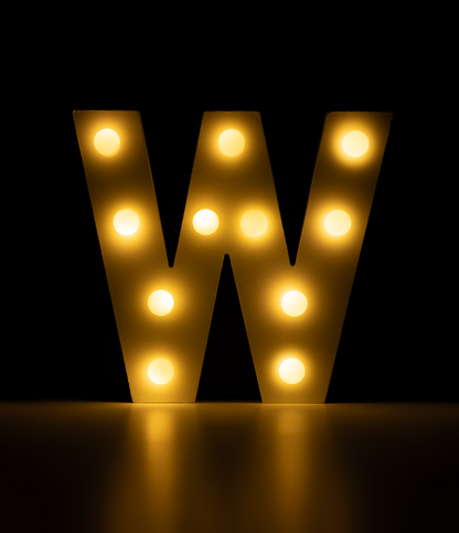 Licht Letter W