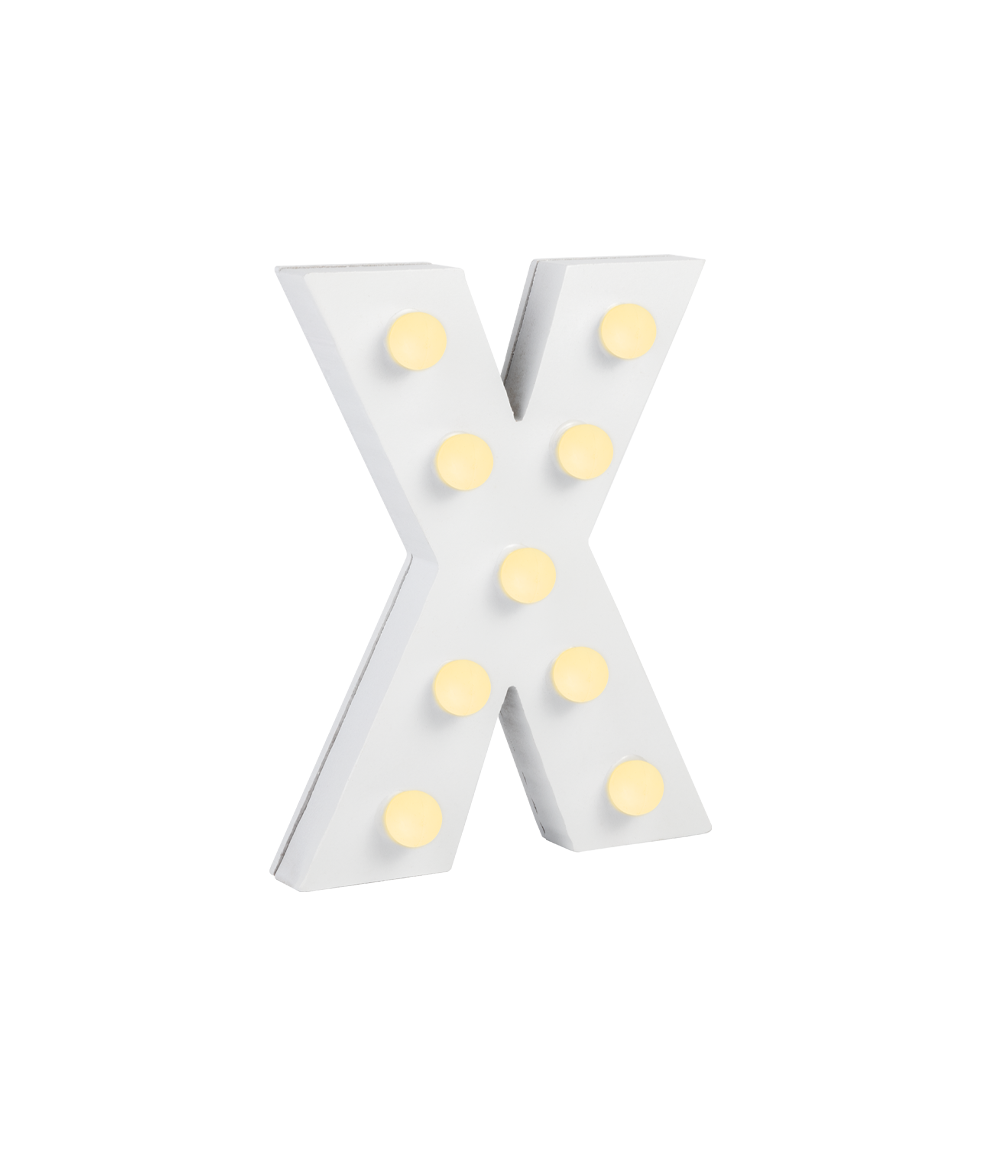 Licht Letter X