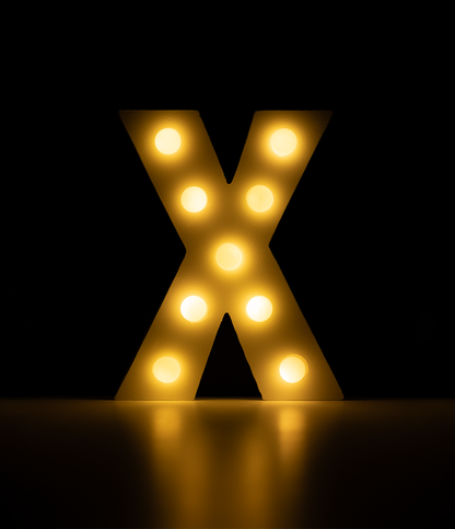 Licht Letter X