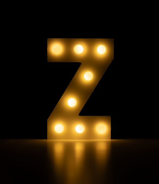 Licht Letter Z