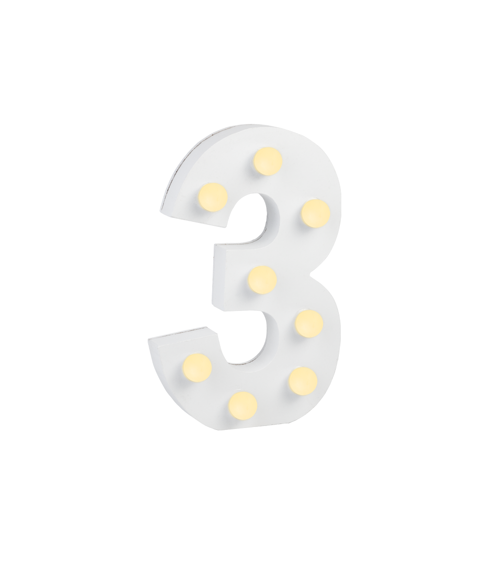 Licht Cijfer 3