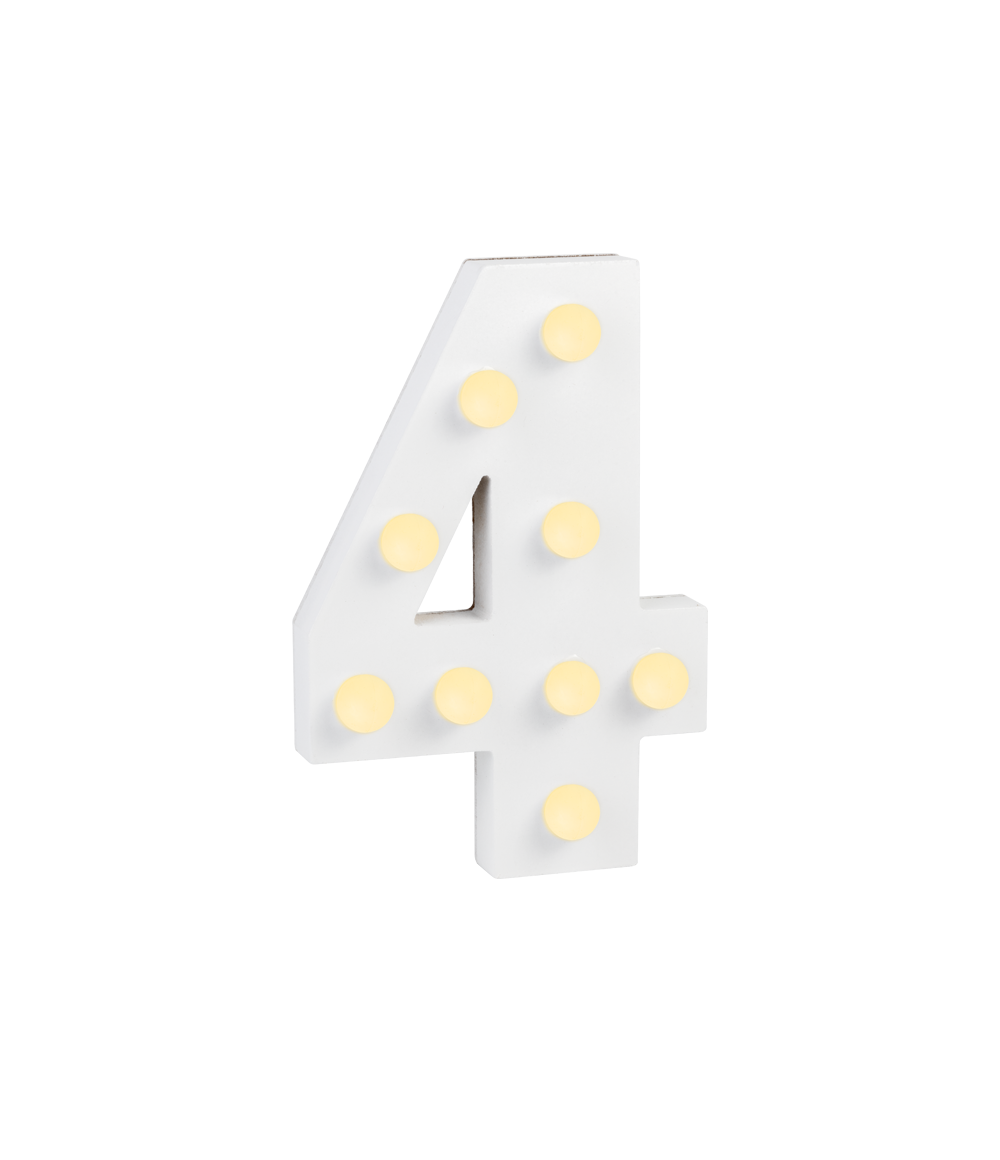 Licht Cijfer 4