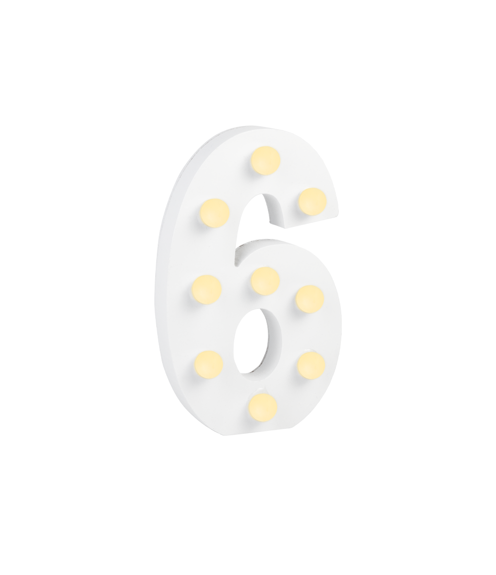 Licht Cijfer 6