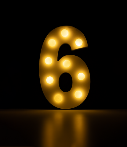 Licht Cijfer 6