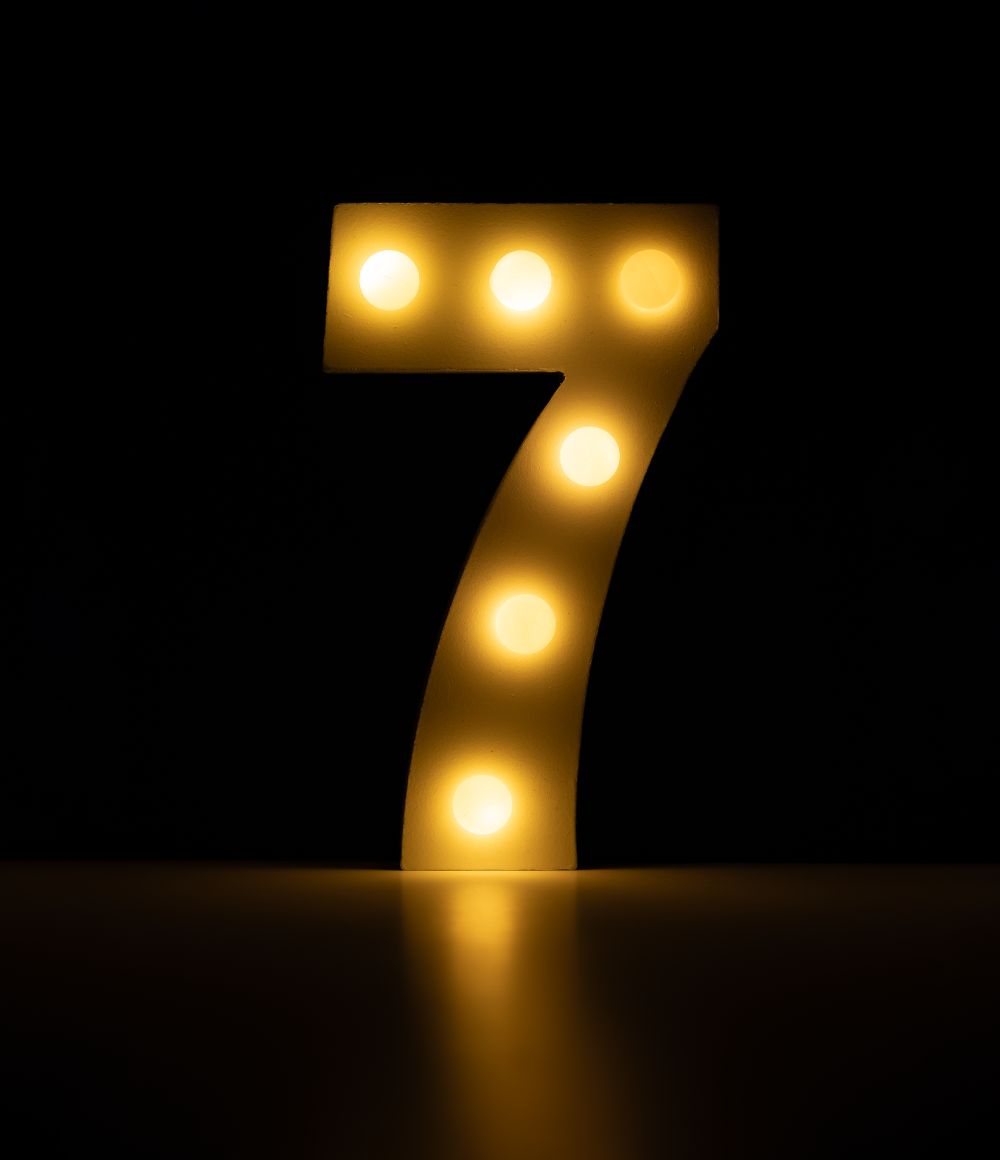 Licht Cijfer 7