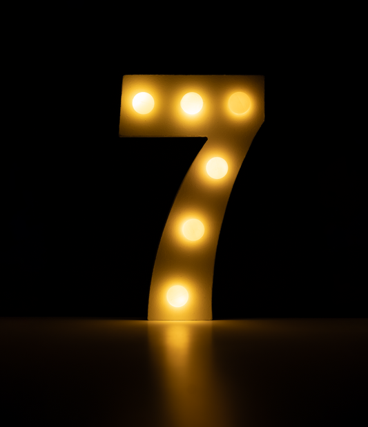 Licht Cijfer 7
