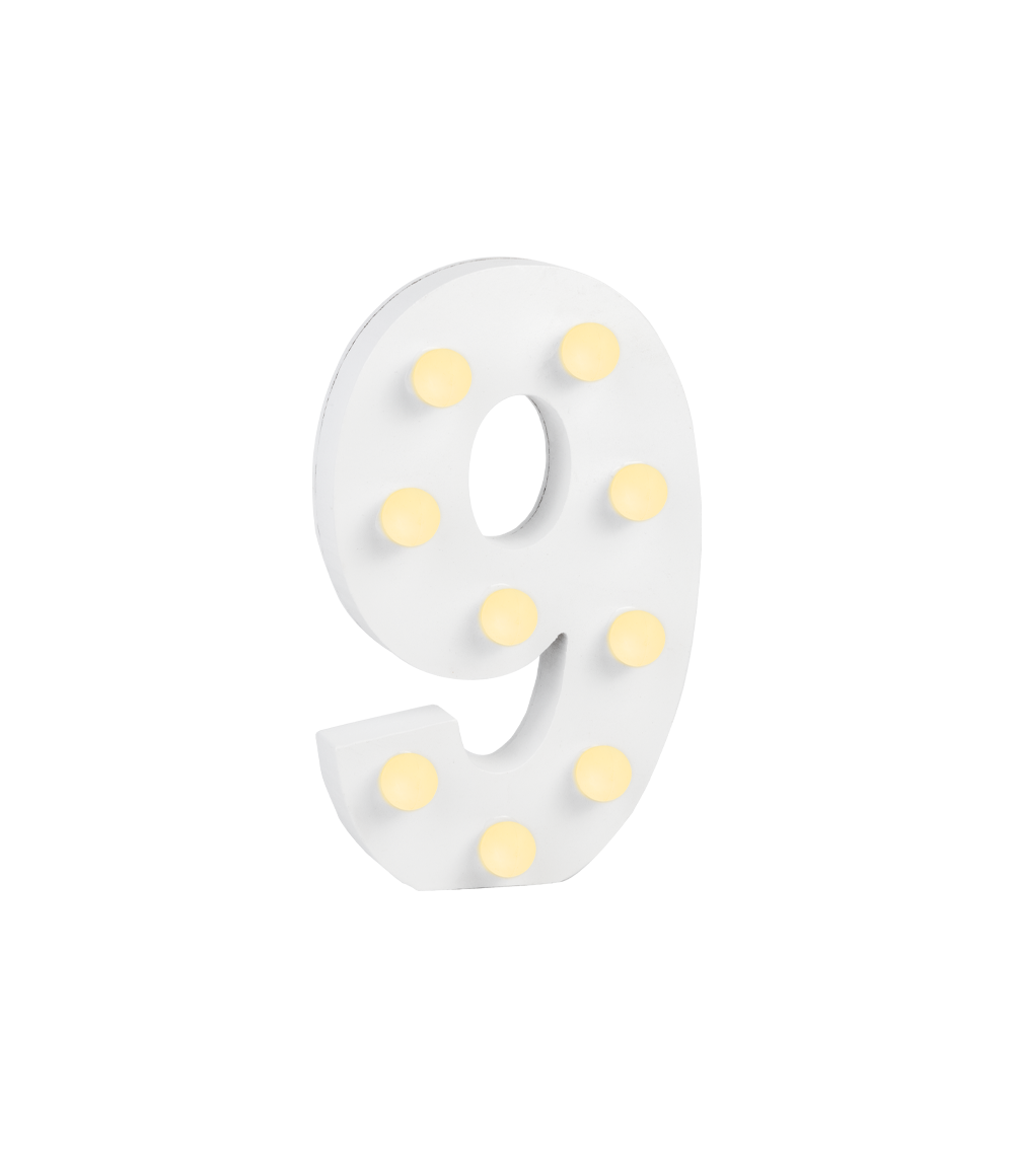 Licht Cijfer 9