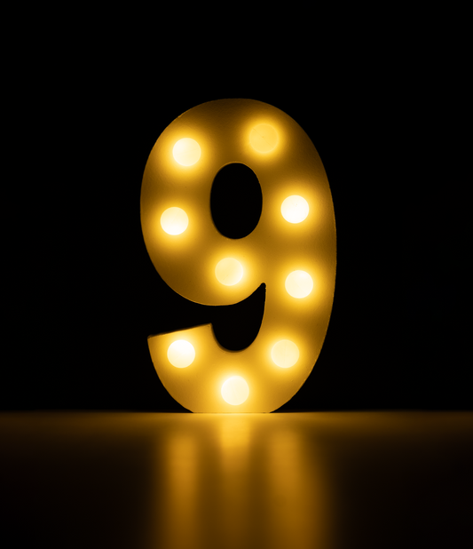Licht Cijfer 9