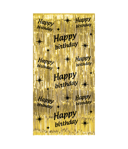 Classy Deurgordijn Happy Birthday
