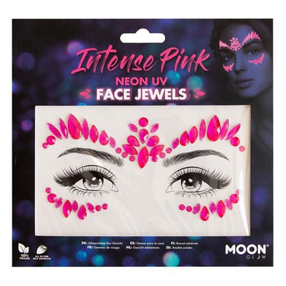 Face Jewels Pink neon UV