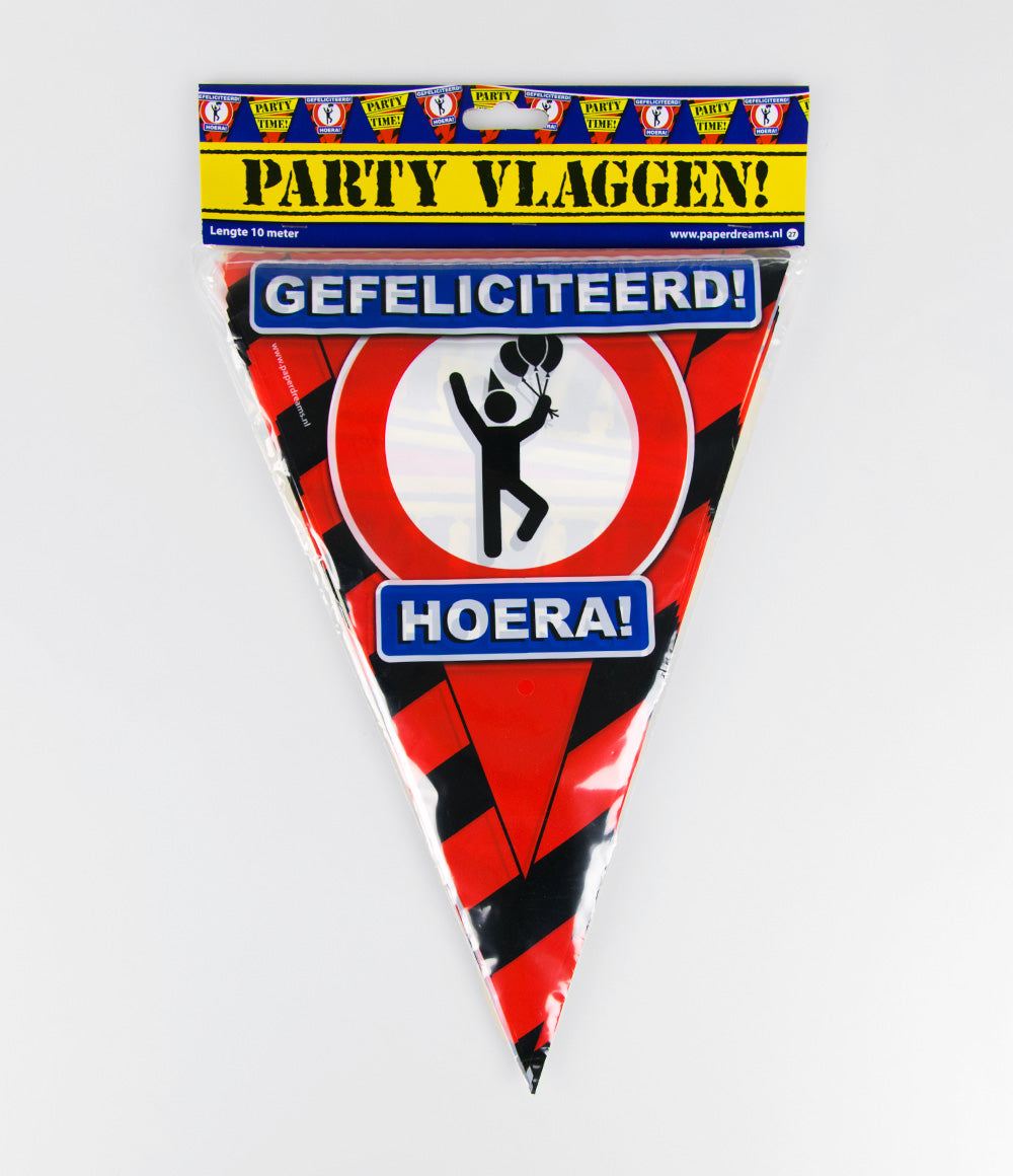 Vlaggenlijn Gefeliciteerd