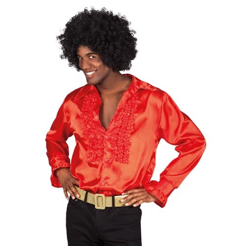 Blouse Ruches rood