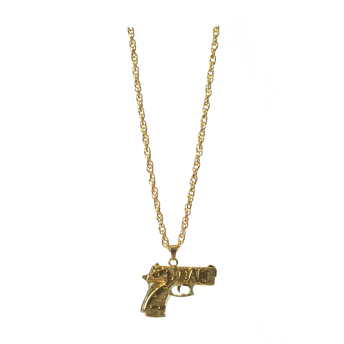 Pistool Ketting Goud