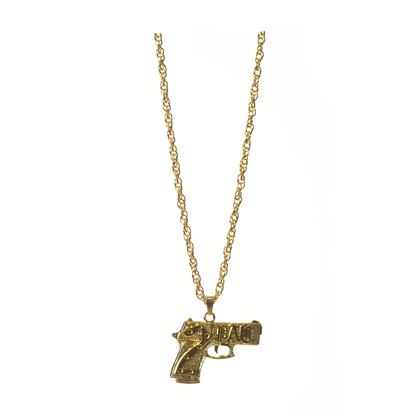 Pistool Ketting Goud
