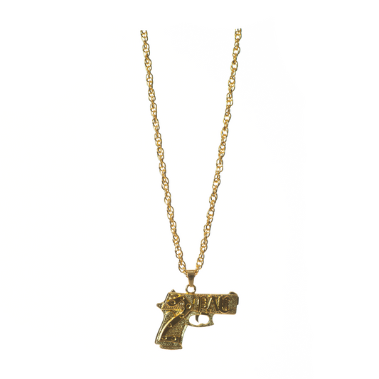 Pistool Ketting Goud