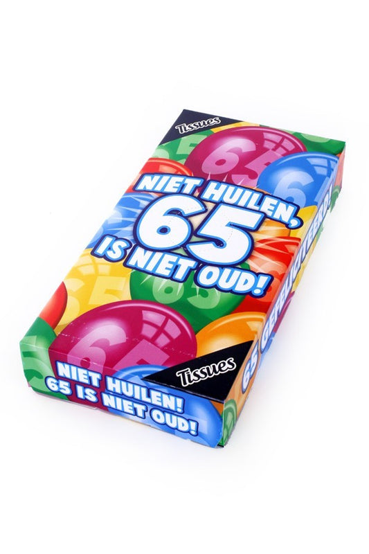 Tissuebox 65 jaar