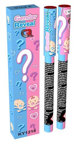 Bengaals Vuur Gender Reveal blauw