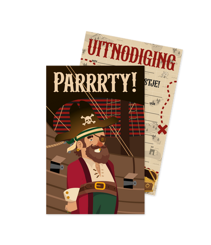 Piraten Uitnodigingskaarten
