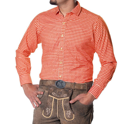 Oktoberfeest Blouse Oranje Wit