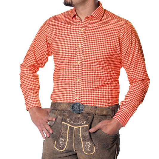 Oktoberfeest Blouse Oranje Wit