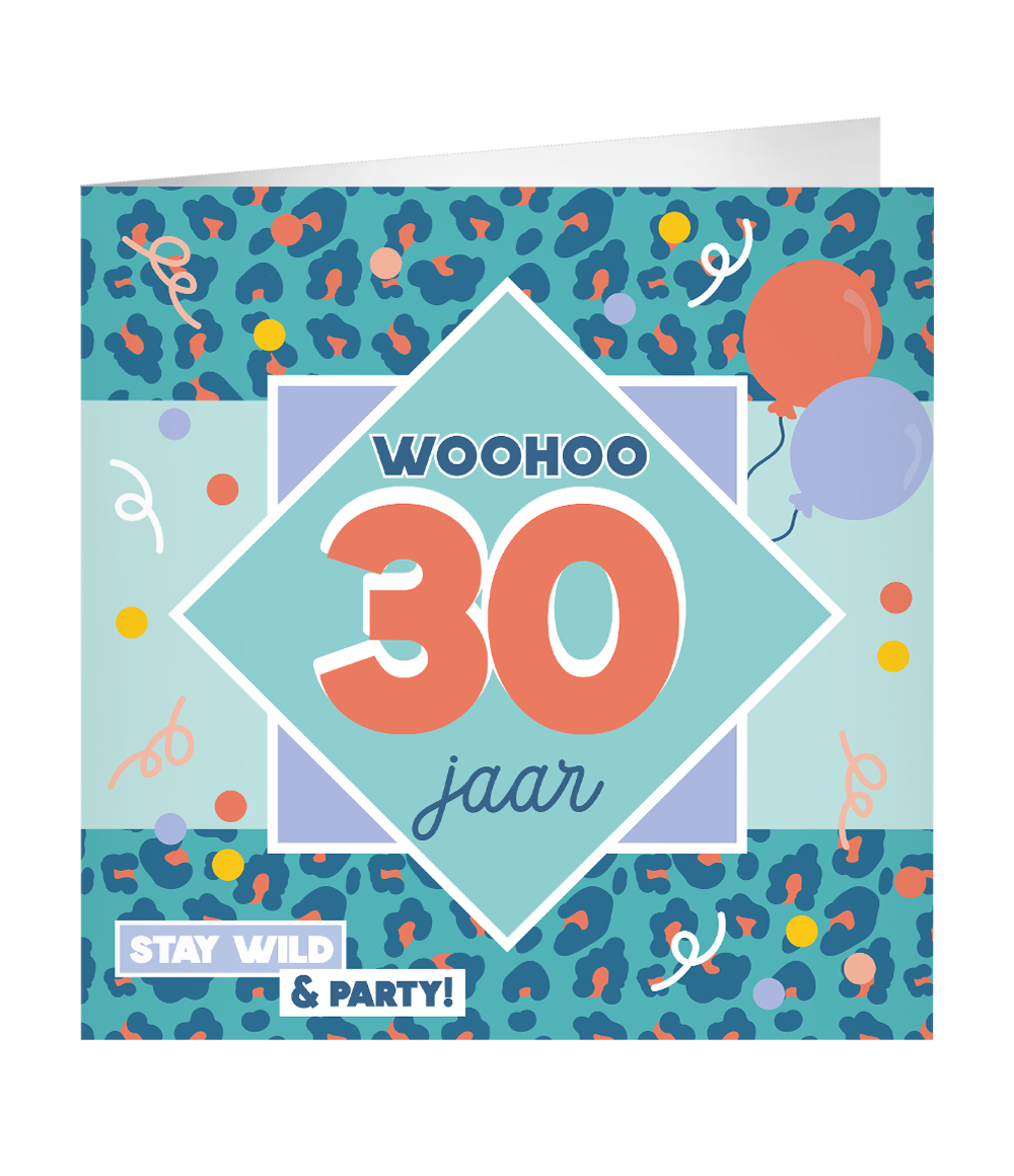 Grote Verjaardagskaart 30 jaar