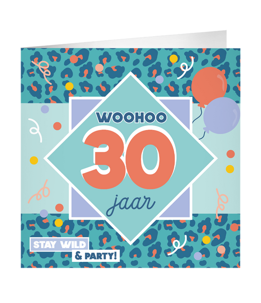Grote Verjaardagskaart 30 jaar