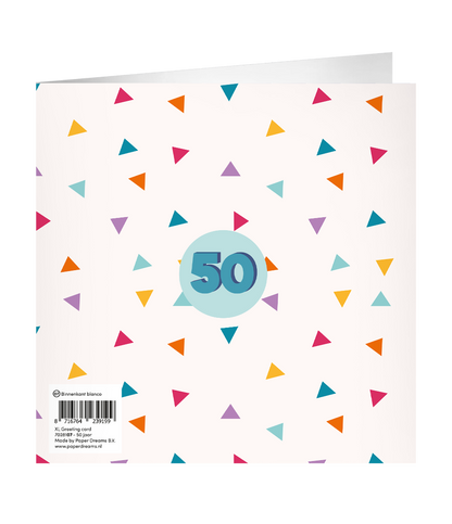 Grote Verjaardagskaart 50 jaar