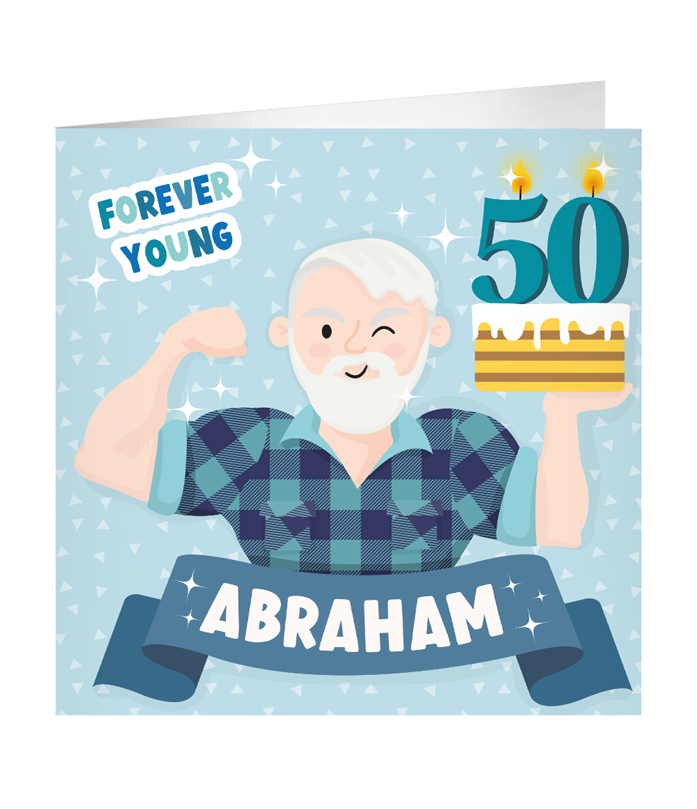 Grote Verjaardagskaart Abraham 50 jaar