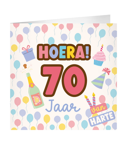 Grote Verjaardagskaart 70 jaar