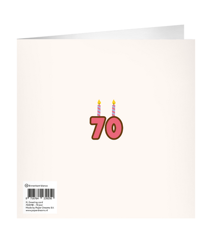 Grote Verjaardagskaart 70 jaar
