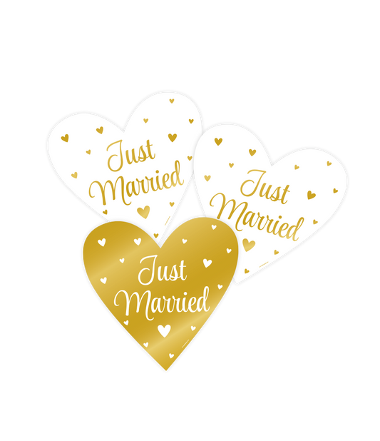 Decoratieschilden Just Married