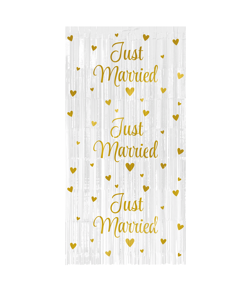 Deurgordijn Just Married