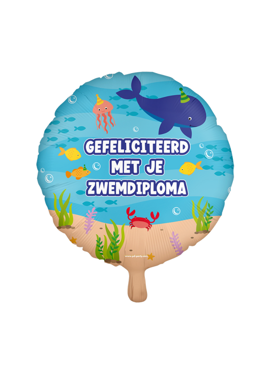 Folieballon Zwemdiploma