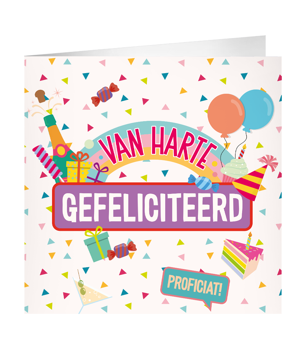 Grote Felicitatie kaart