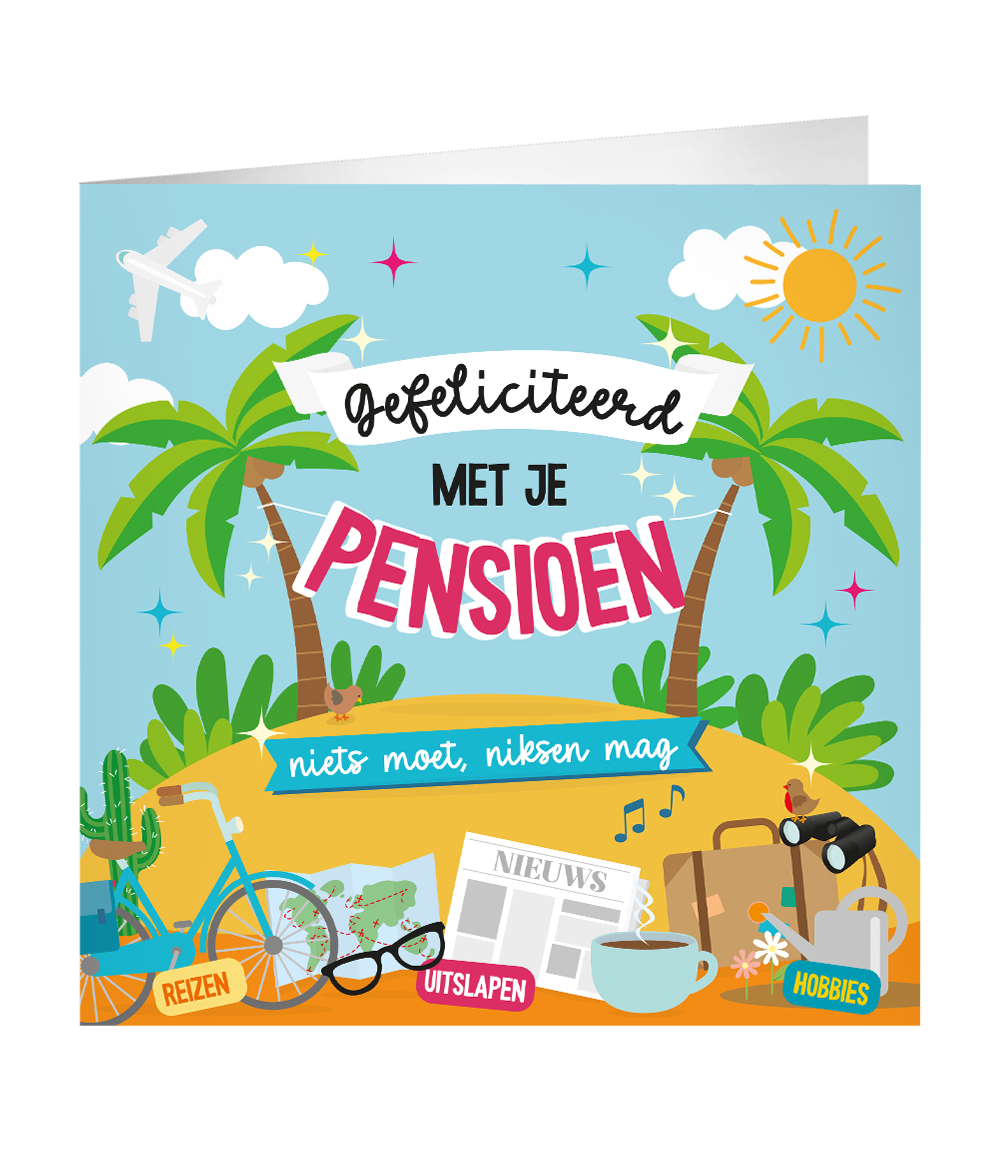 Grote Pensioen wenskaart
