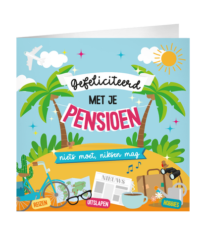 Grote Pensioen wenskaart